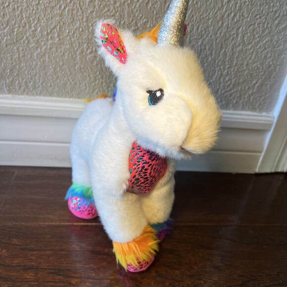 Build A Bear Magic Shimmer Plush White Unicorn Horse 14” Stuffed Animal EUC - Picture 2 of 8